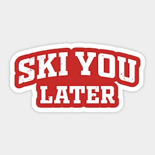 Ski Jokes Sticker